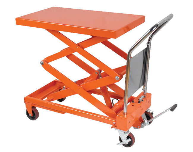 雙剪式分體式油缸結構平臺車