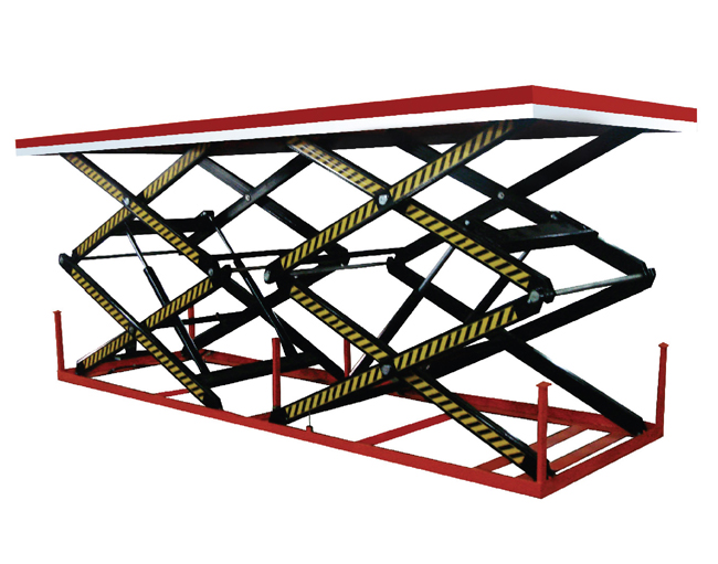 并列雙剪叉結構電動液壓升降平臺車